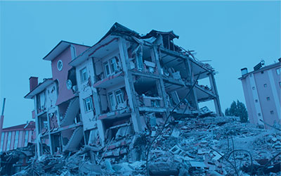 Damaged building